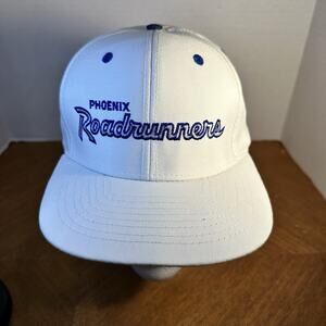 Rare Vintage 1990's Phoenix Roadrunners Defunct IHL Script Snapback Hat